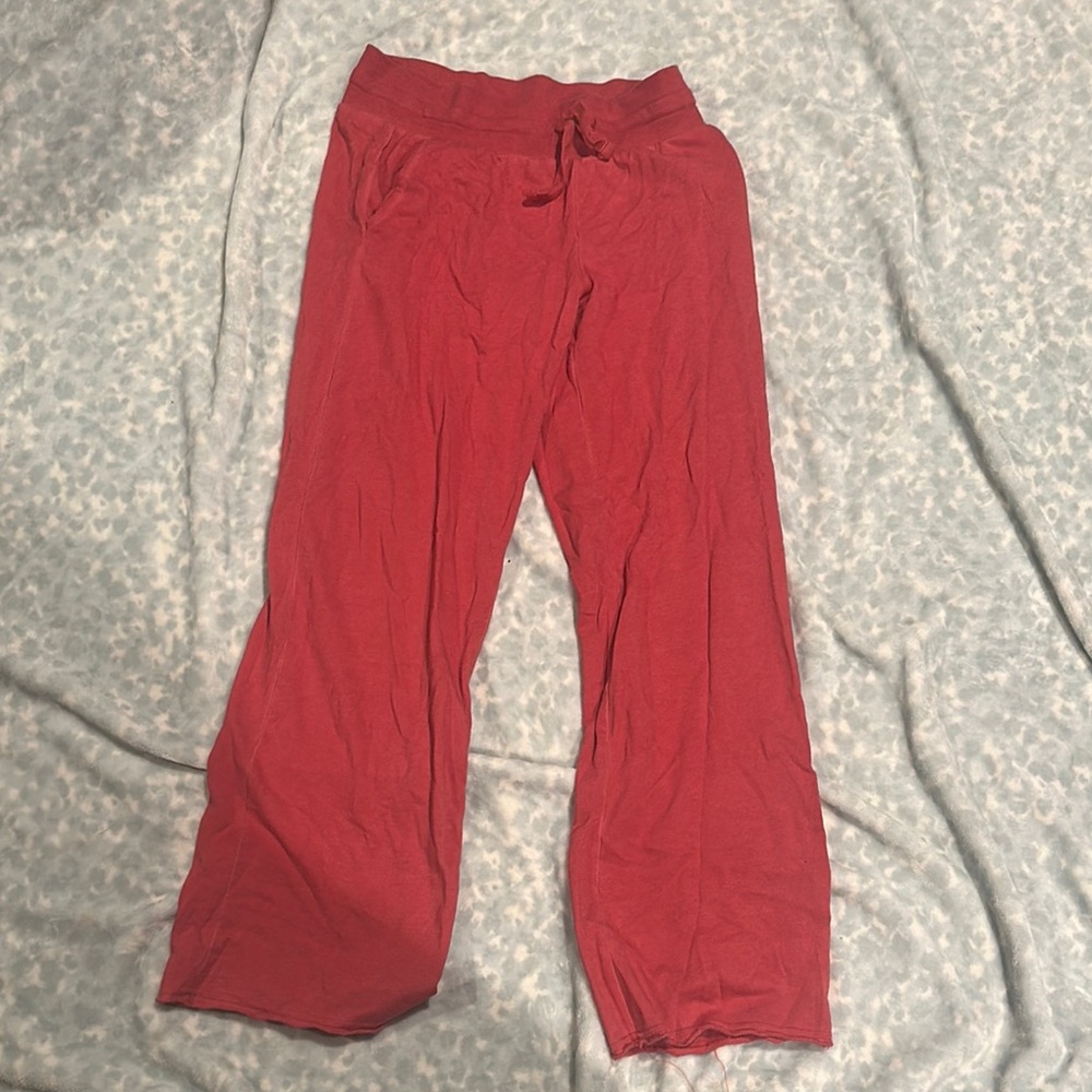 Women’s Red Flared Sweatpants